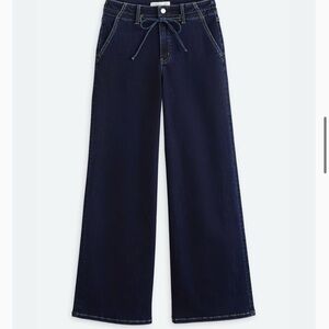 Bridge by GLY High Rise Palazzo Jeans - Dark Blue